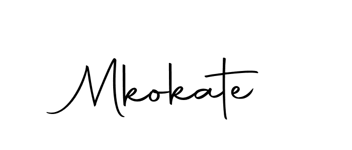 Design your own signature with our free online signature maker. With this signature software, you can create a handwritten (Autography-DOLnW) signature for name Mkokate. Mkokate signature style 10 images and pictures png