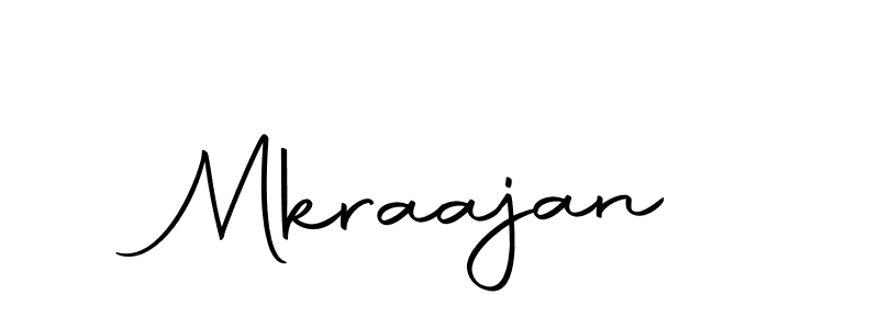 Create a beautiful signature design for name Mkraajan. With this signature (Autography-DOLnW) fonts, you can make a handwritten signature for free. Mkraajan signature style 10 images and pictures png