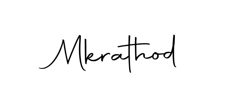 Create a beautiful signature design for name Mkrathod. With this signature (Autography-DOLnW) fonts, you can make a handwritten signature for free. Mkrathod signature style 10 images and pictures png
