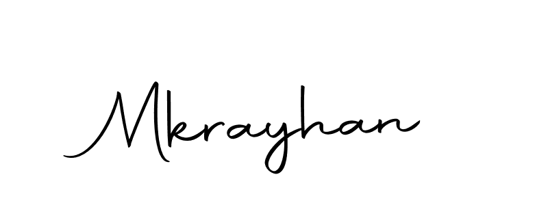 The best way (Autography-DOLnW) to make a short signature is to pick only two or three words in your name. The name Mkrayhan include a total of six letters. For converting this name. Mkrayhan signature style 10 images and pictures png