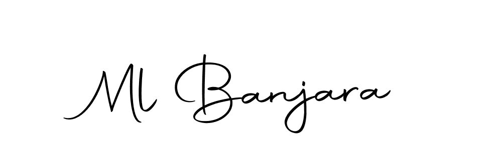 You should practise on your own different ways (Autography-DOLnW) to write your name (Ml Banjara) in signature. don't let someone else do it for you. Ml Banjara signature style 10 images and pictures png