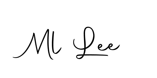 Create a beautiful signature design for name Ml Lee. With this signature (Autography-DOLnW) fonts, you can make a handwritten signature for free. Ml Lee signature style 10 images and pictures png