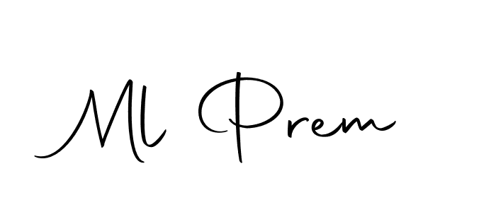 Make a beautiful signature design for name Ml Prem. Use this online signature maker to create a handwritten signature for free. Ml Prem signature style 10 images and pictures png