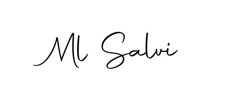 Make a beautiful signature design for name Ml Salvi. Use this online signature maker to create a handwritten signature for free. Ml Salvi signature style 10 images and pictures png
