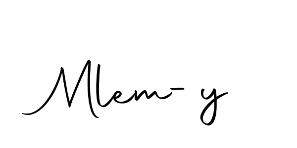 How to make Mlem-y signature? Autography-DOLnW is a professional autograph style. Create handwritten signature for Mlem-y name. Mlem-y signature style 10 images and pictures png