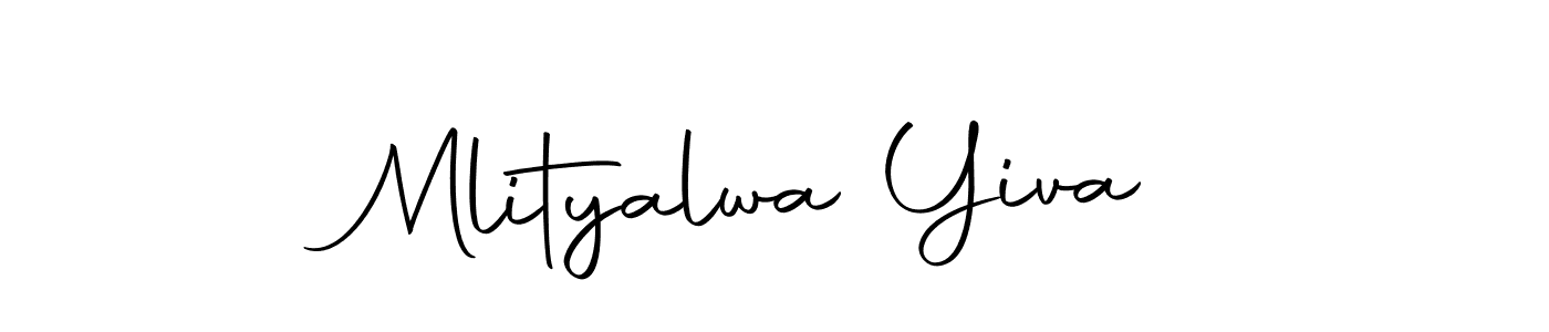 Use a signature maker to create a handwritten signature online. With this signature software, you can design (Autography-DOLnW) your own signature for name Mlityalwa Yiva. Mlityalwa Yiva signature style 10 images and pictures png