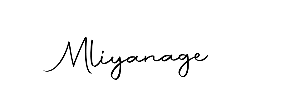 Use a signature maker to create a handwritten signature online. With this signature software, you can design (Autography-DOLnW) your own signature for name Mliyanage. Mliyanage signature style 10 images and pictures png