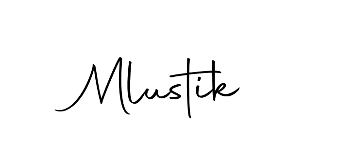 Create a beautiful signature design for name Mlustik. With this signature (Autography-DOLnW) fonts, you can make a handwritten signature for free. Mlustik signature style 10 images and pictures png