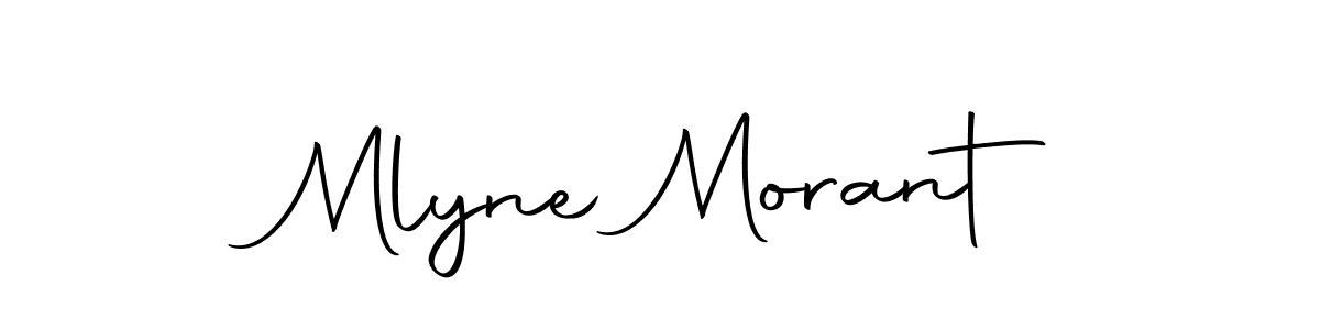 Make a beautiful signature design for name Mlyne Morant. With this signature (Autography-DOLnW) style, you can create a handwritten signature for free. Mlyne Morant signature style 10 images and pictures png