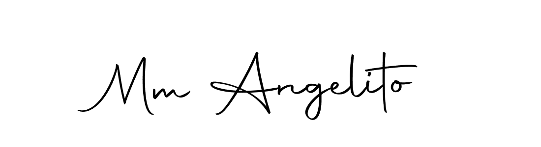 The best way (Autography-DOLnW) to make a short signature is to pick only two or three words in your name. The name Mm Angelito include a total of six letters. For converting this name. Mm Angelito signature style 10 images and pictures png