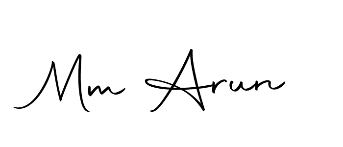 Here are the top 10 professional signature styles for the name Mm Arun. These are the best autograph styles you can use for your name. Mm Arun signature style 10 images and pictures png