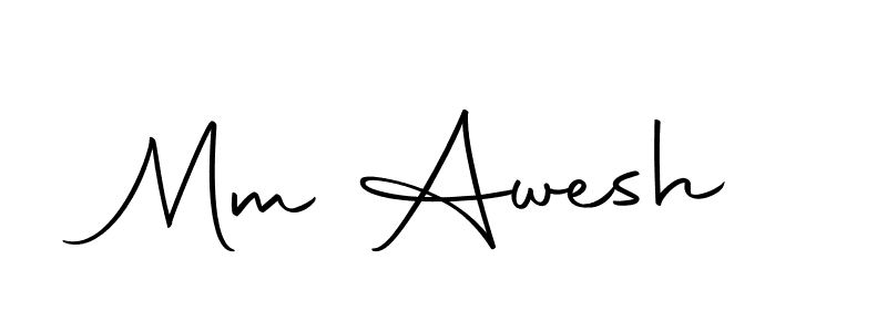 Use a signature maker to create a handwritten signature online. With this signature software, you can design (Autography-DOLnW) your own signature for name Mm Awesh. Mm Awesh signature style 10 images and pictures png