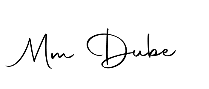 Create a beautiful signature design for name Mm Dube. With this signature (Autography-DOLnW) fonts, you can make a handwritten signature for free. Mm Dube signature style 10 images and pictures png