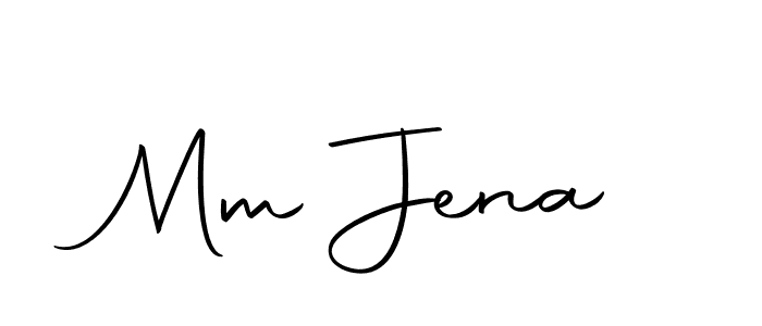 Make a beautiful signature design for name Mm Jena. With this signature (Autography-DOLnW) style, you can create a handwritten signature for free. Mm Jena signature style 10 images and pictures png