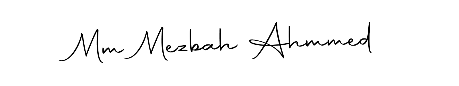 It looks lik you need a new signature style for name Mm Mezbah Ahmmed. Design unique handwritten (Autography-DOLnW) signature with our free signature maker in just a few clicks. Mm Mezbah Ahmmed signature style 10 images and pictures png