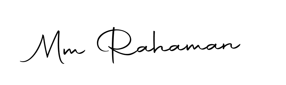 Design your own signature with our free online signature maker. With this signature software, you can create a handwritten (Autography-DOLnW) signature for name Mm Rahaman. Mm Rahaman signature style 10 images and pictures png