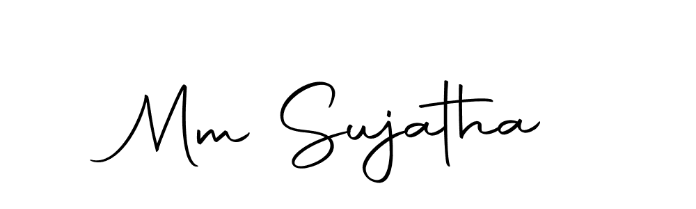 Also we have Mm Sujatha name is the best signature style. Create professional handwritten signature collection using Autography-DOLnW autograph style. Mm Sujatha signature style 10 images and pictures png