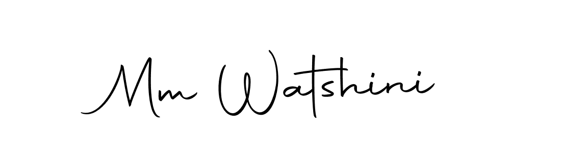 It looks lik you need a new signature style for name Mm Watshini. Design unique handwritten (Autography-DOLnW) signature with our free signature maker in just a few clicks. Mm Watshini signature style 10 images and pictures png