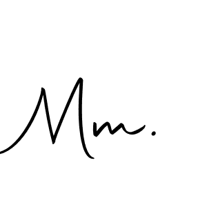 Make a beautiful signature design for name Mm.. With this signature (Autography-DOLnW) style, you can create a handwritten signature for free. Mm. signature style 10 images and pictures png