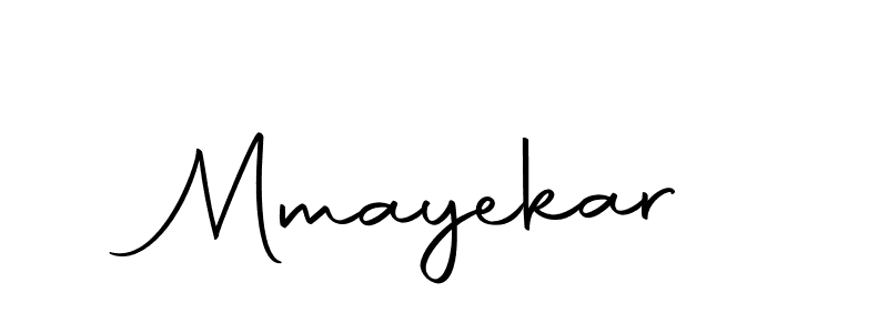 You should practise on your own different ways (Autography-DOLnW) to write your name (Mmayekar) in signature. don't let someone else do it for you. Mmayekar signature style 10 images and pictures png