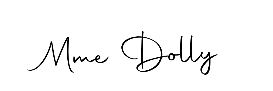 Create a beautiful signature design for name Mme Dolly. With this signature (Autography-DOLnW) fonts, you can make a handwritten signature for free. Mme Dolly signature style 10 images and pictures png