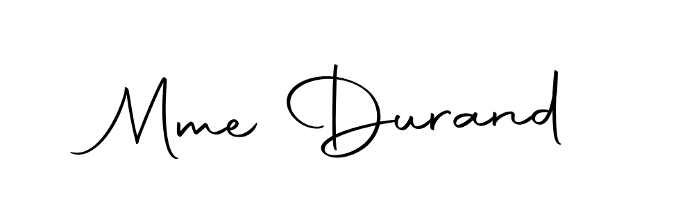 Design your own signature with our free online signature maker. With this signature software, you can create a handwritten (Autography-DOLnW) signature for name Mme Durand. Mme Durand signature style 10 images and pictures png