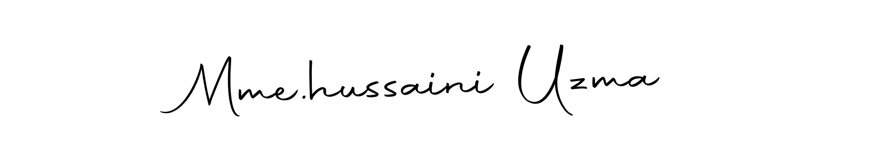 This is the best signature style for the Mme.hussaini Uzma name. Also you like these signature font (Autography-DOLnW). Mix name signature. Mme.hussaini Uzma signature style 10 images and pictures png