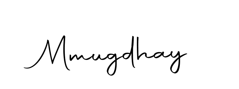 Create a beautiful signature design for name Mmugdhay. With this signature (Autography-DOLnW) fonts, you can make a handwritten signature for free. Mmugdhay signature style 10 images and pictures png