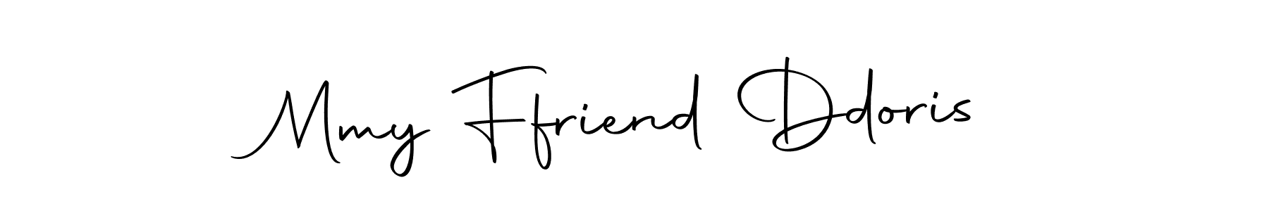 This is the best signature style for the Mmy Ffriend Ddoris name. Also you like these signature font (Autography-DOLnW). Mix name signature. Mmy Ffriend Ddoris signature style 10 images and pictures png