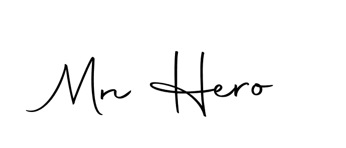 Design your own signature with our free online signature maker. With this signature software, you can create a handwritten (Autography-DOLnW) signature for name Mn Hero. Mn Hero signature style 10 images and pictures png