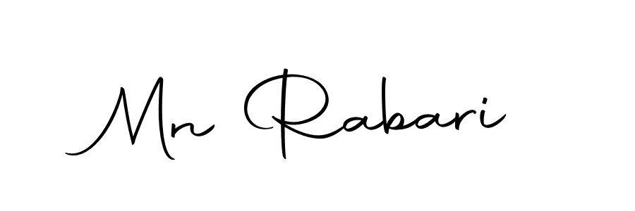 Design your own signature with our free online signature maker. With this signature software, you can create a handwritten (Autography-DOLnW) signature for name Mn Rabari. Mn Rabari signature style 10 images and pictures png