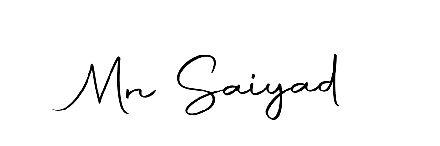 The best way (Autography-DOLnW) to make a short signature is to pick only two or three words in your name. The name Mn Saiyad include a total of six letters. For converting this name. Mn Saiyad signature style 10 images and pictures png