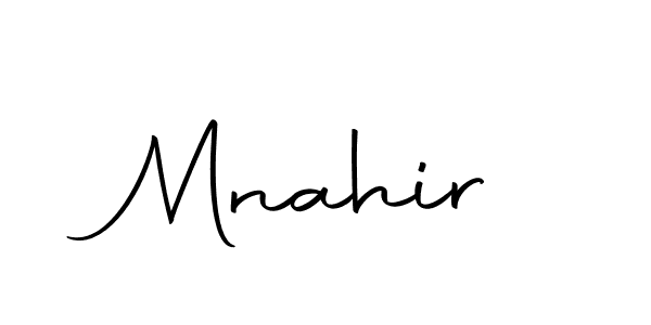 Make a beautiful signature design for name Mnahir. Use this online signature maker to create a handwritten signature for free. Mnahir signature style 10 images and pictures png