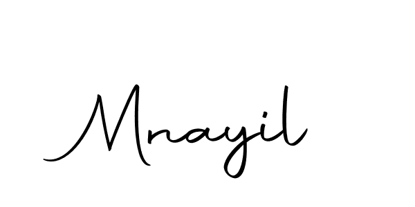 Use a signature maker to create a handwritten signature online. With this signature software, you can design (Autography-DOLnW) your own signature for name Mnayil. Mnayil signature style 10 images and pictures png