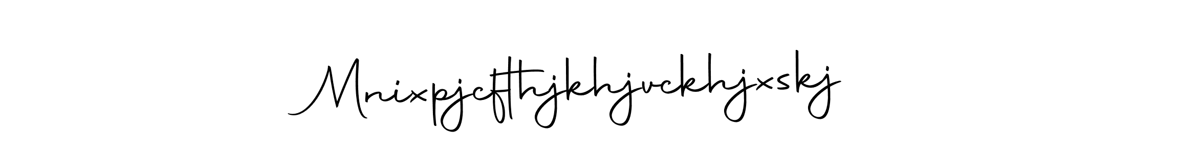 Use a signature maker to create a handwritten signature online. With this signature software, you can design (Autography-DOLnW) your own signature for name Mnixpjcfthjkhjvckhjxskj. Mnixpjcfthjkhjvckhjxskj signature style 10 images and pictures png