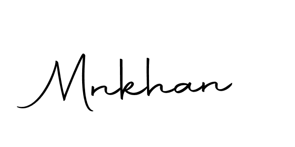 Use a signature maker to create a handwritten signature online. With this signature software, you can design (Autography-DOLnW) your own signature for name Mnkhan. Mnkhan signature style 10 images and pictures png