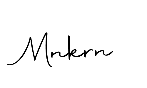 if you are searching for the best signature style for your name Mnkrn. so please give up your signature search. here we have designed multiple signature styles  using Autography-DOLnW. Mnkrn signature style 10 images and pictures png