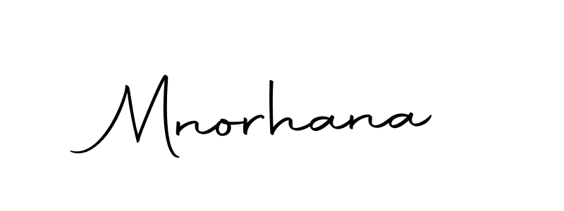 Use a signature maker to create a handwritten signature online. With this signature software, you can design (Autography-DOLnW) your own signature for name Mnorhana. Mnorhana signature style 10 images and pictures png