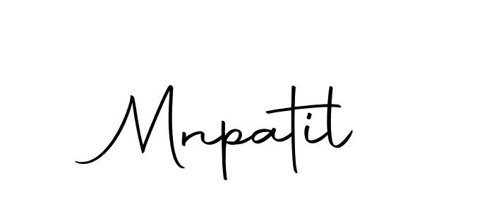 Create a beautiful signature design for name Mnpatil. With this signature (Autography-DOLnW) fonts, you can make a handwritten signature for free. Mnpatil signature style 10 images and pictures png