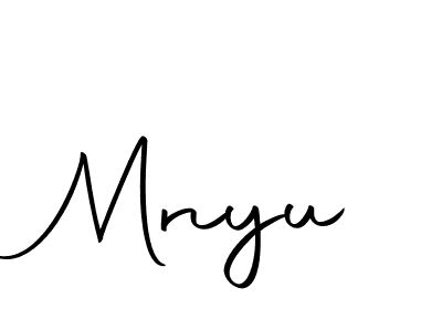 You should practise on your own different ways (Autography-DOLnW) to write your name (Mnyu) in signature. don't let someone else do it for you. Mnyu signature style 10 images and pictures png