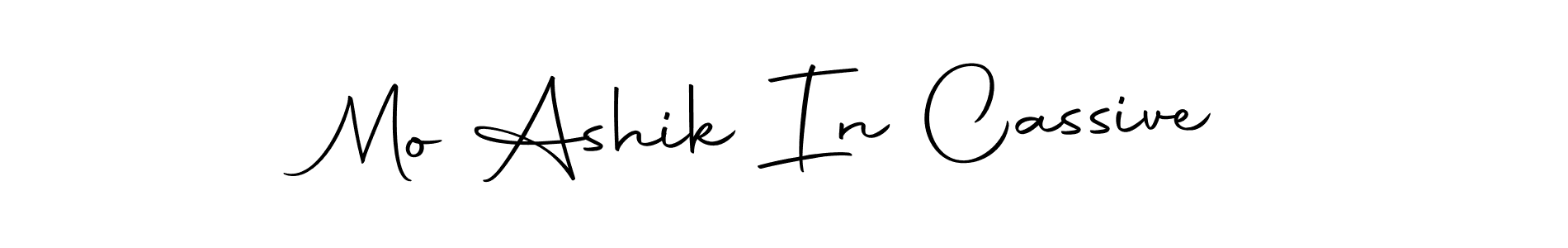Make a short Mo Ashik In Cassive signature style. Manage your documents anywhere anytime using Autography-DOLnW. Create and add eSignatures, submit forms, share and send files easily. Mo Ashik In Cassive signature style 10 images and pictures png