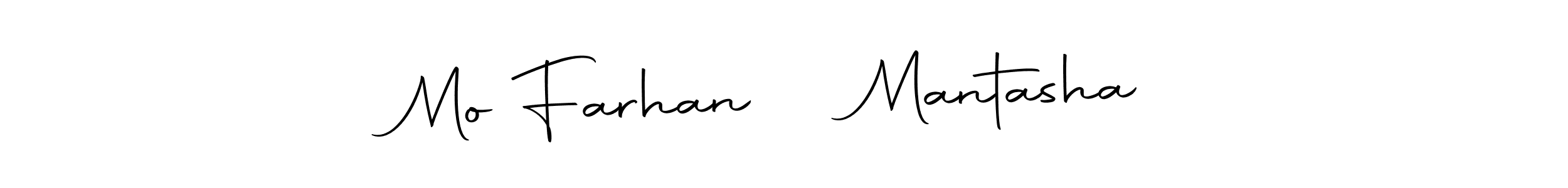 Once you've used our free online signature maker to create your best signature Autography-DOLnW style, it's time to enjoy all of the benefits that Mo Farhan ❤️ Mantasha name signing documents. Mo Farhan ❤️ Mantasha signature style 10 images and pictures png
