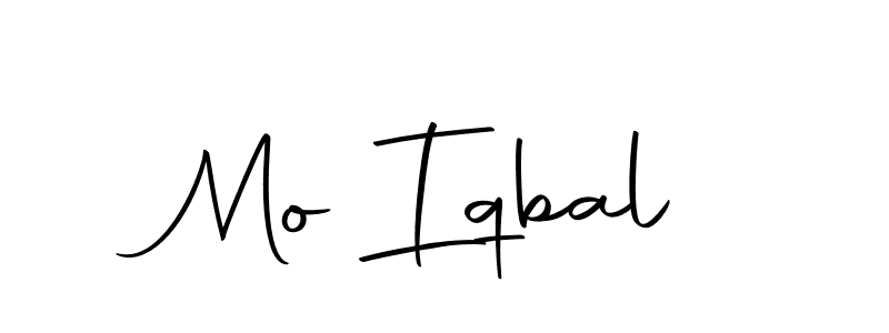 How to make Mo Iqbal name signature. Use Autography-DOLnW style for creating short signs online. This is the latest handwritten sign. Mo Iqbal signature style 10 images and pictures png