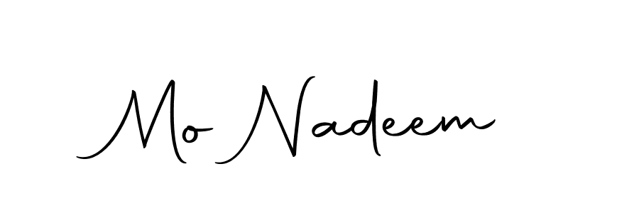 Similarly Autography-DOLnW is the best handwritten signature design. Signature creator online .You can use it as an online autograph creator for name Mo Nadeem. Mo Nadeem signature style 10 images and pictures png