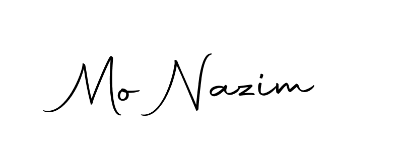 Design your own signature with our free online signature maker. With this signature software, you can create a handwritten (Autography-DOLnW) signature for name Mo Nazim. Mo Nazim signature style 10 images and pictures png