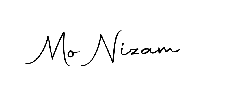 Create a beautiful signature design for name Mo Nizam. With this signature (Autography-DOLnW) fonts, you can make a handwritten signature for free. Mo Nizam signature style 10 images and pictures png