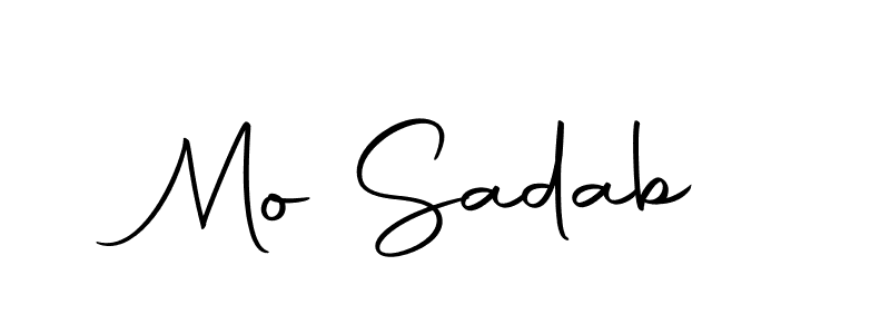 Design your own signature with our free online signature maker. With this signature software, you can create a handwritten (Autography-DOLnW) signature for name Mo Sadab. Mo Sadab signature style 10 images and pictures png