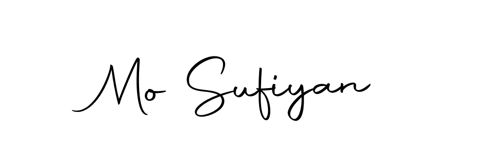 Make a beautiful signature design for name Mo Sufiyan. With this signature (Autography-DOLnW) style, you can create a handwritten signature for free. Mo Sufiyan signature style 10 images and pictures png