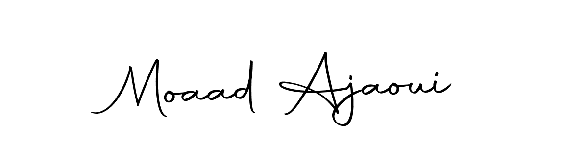 Autography-DOLnW is a professional signature style that is perfect for those who want to add a touch of class to their signature. It is also a great choice for those who want to make their signature more unique. Get Moaad Ajaoui name to fancy signature for free. Moaad Ajaoui signature style 10 images and pictures png