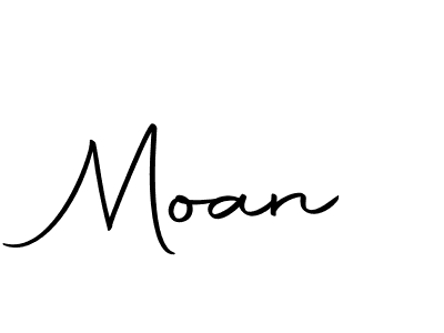 Create a beautiful signature design for name Moan. With this signature (Autography-DOLnW) fonts, you can make a handwritten signature for free. Moan signature style 10 images and pictures png